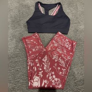 Fabletics define powerhold legging & boost medium impact sports bra bundle